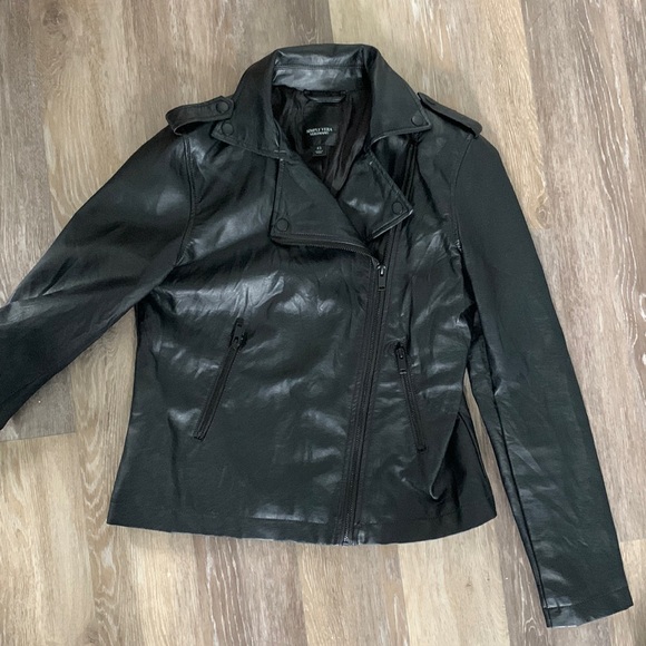 Vera Wang Vegan Leather Jacket XS. - Picture 1 of 5